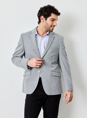 Vestón Recto Knit Slim Fit