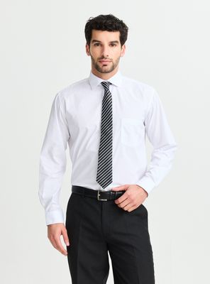 Camisa de Vestir Blanca Semi Slim