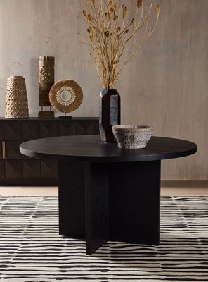 Mesa Comedor Redonda Pablo Negro