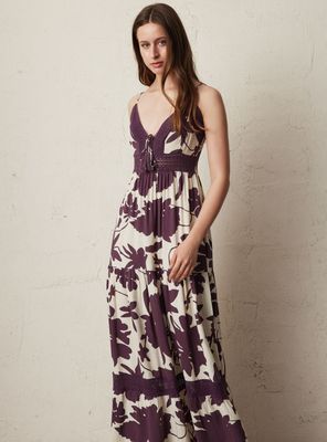 Vestido con Capas Detalle de Crochet