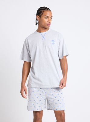 Pijama Cuello Redondo de Algodón