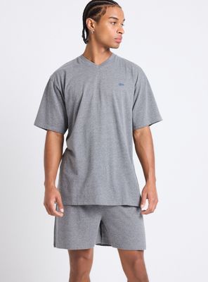 Pijama Corto Basic Cuello En V Algodón