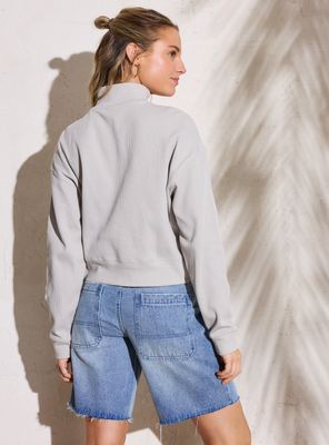 Imagen 2 del producto Polerón Hombro Caído Half Zipper