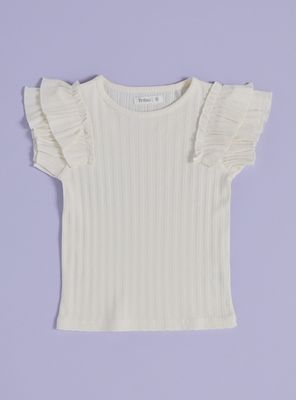 Polera Rib Doble Vuelos