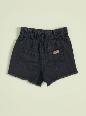 Imagen 2 del producto Short Denim Bordado con Deflecado Abajo Niña