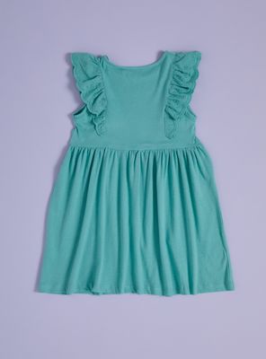 Imagen 2 del producto Vestido Liso Detalles Broderie