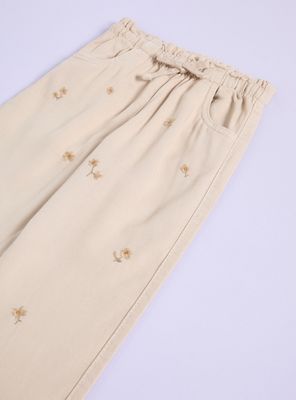 Imagen 2 del producto Pantalón Bordado Tiro Medio de Lino