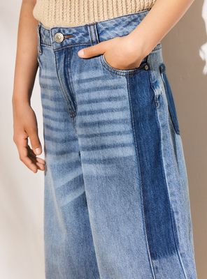 Imagen 2 del producto Jeans Wide Leg de Algodón Niña