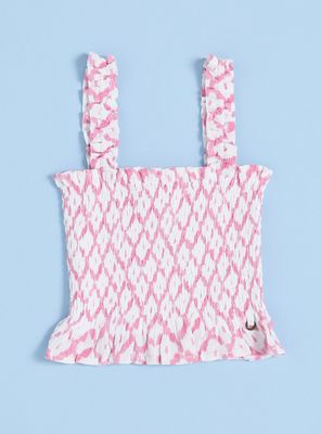 Blusa Panal de Abeja Full Estampado