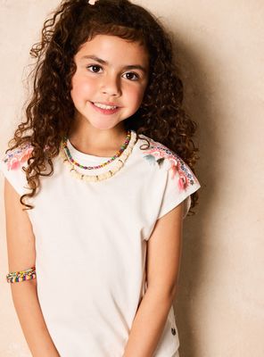 Imagen 2 del producto Polera Diseño con Mostacillas y Borlas