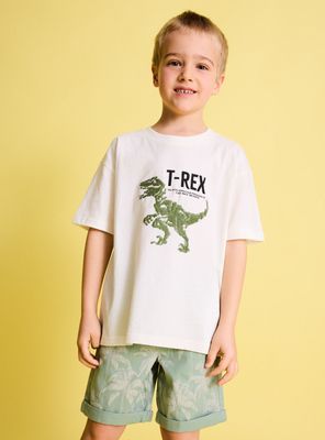 Polera Lentejuelas Dinosaurio