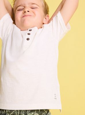 Imagen 2 del producto Polera Henley Botones Color Liso