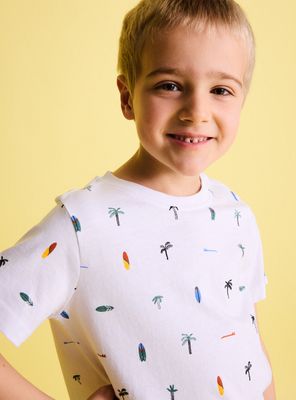 Imagen 2 del producto Polera Full Estampada de Algodón Niño