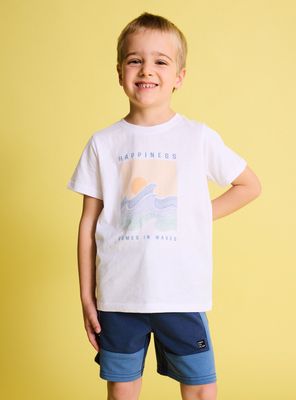 Polera Básica Estampada Niño