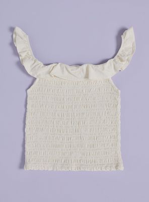 Imagen 2 del producto Polera Panal Elasticado y Cuello con Vuelos