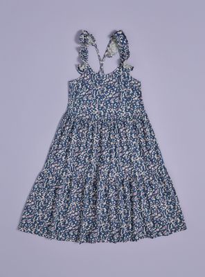 Imagen 1 del producto Vestido con Vuelos y Tiras Cruzadas Espalda