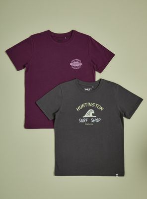 Polera Bipack Estampado Juvenil Niño