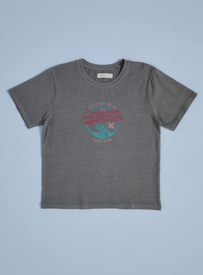 Polera Básica con Estampado Frontal Niña