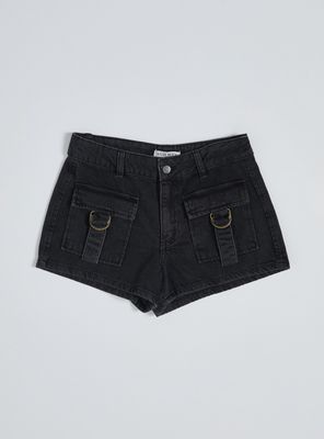 Short Denim Bolsillos y Pasadores