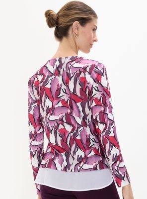 Imagen 2 del producto Polera con Escote Redondo Faldón de Gasa