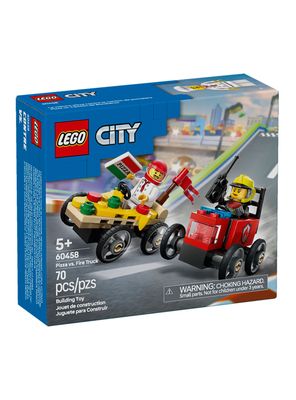 Imagen 1 del producto Lego Pack de Autos de Carreras Pizza vs Camión de Bomberos