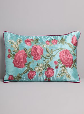 Cojín Bordado Floral 35X50 Cm