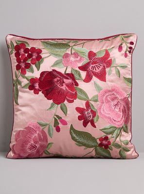 Cojín Bordado Floral 45X45 Cm
