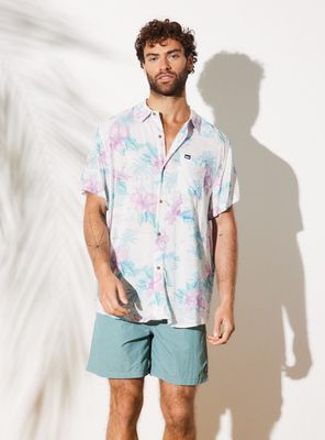 Camisa Full Print Bolsillo Frontal