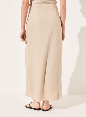 Imagen 2 del producto Falda Midi con Fruncido Colaboración Alaniz x Alos