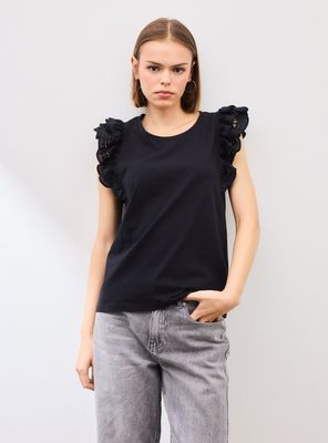 Imagen 1 del producto Polera Mangas Vuelos con Bordado