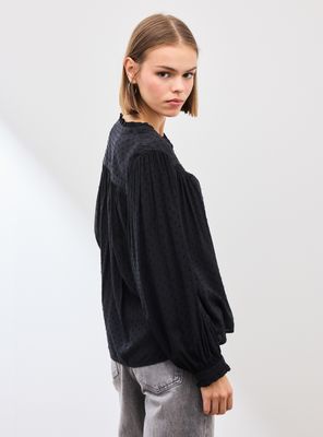 Imagen 2 del producto Blusa Fluida con Manga Abullonada