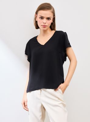 Blazer Escote V Mangas Doble Vuelo