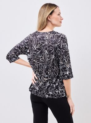 Imagen 2 del producto Polera Estampada con Decoración en Escote