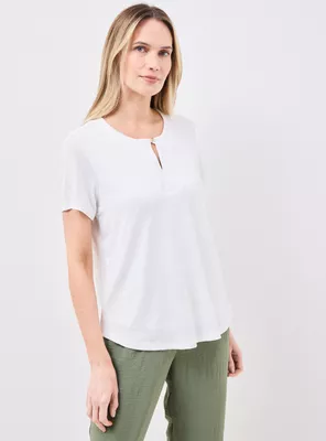 Polera sin Mangas Basta Redondeada