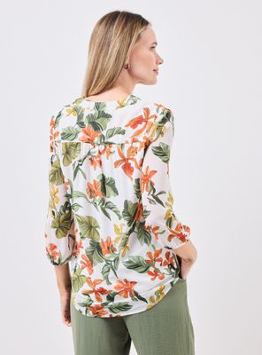 Imagen 2 del producto Blusa Estampada de Gasa con Forro