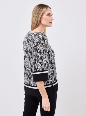 Imagen 2 del producto Blusa Blusón Estampado con Botones Metálicos