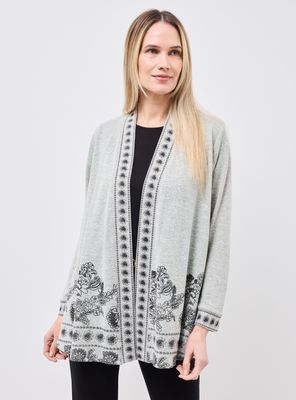 Chaleco Capa Tejida Estampada