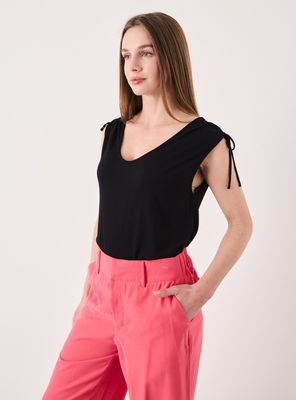 Polera Blusa V Cuadrado