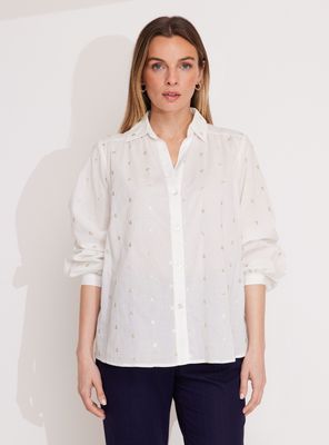 Blusa con Bordado Metalizádo