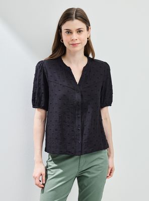 Blusa Textura de Lunares