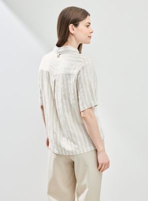 Imagen 2 del producto Blusa Listada con Hilo Metalizado