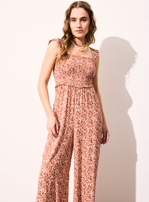 Enterito Estampado Parte Superior Elasticada