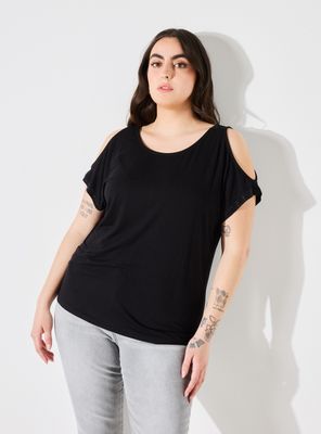 Polera Hombros Descubiertos Detalle Strass