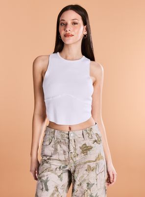 Polera Top Corsetero Tejido