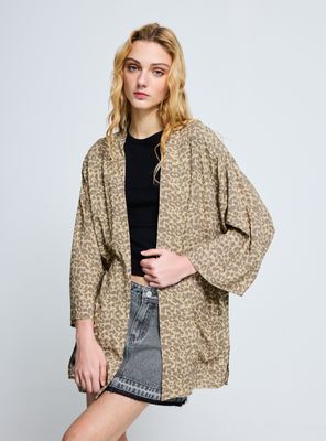 Imagen 1 del producto Blusa Tipo Kimono Abierto con Manga 3/4