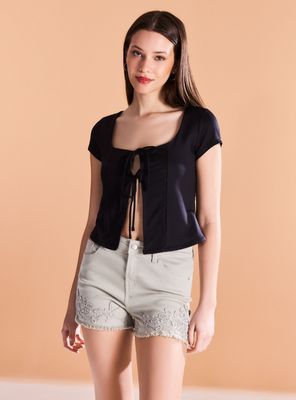 Imagen 1 del producto Polera Abierta con Cintas