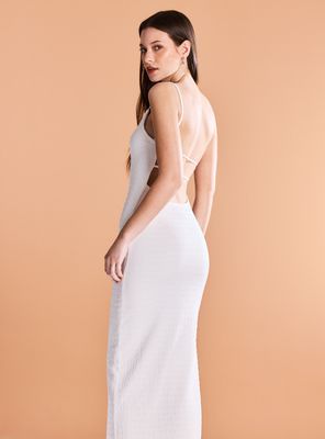 Imagen 2 del producto Vestido de Tirantes Texturizado Detalle en la Espalda