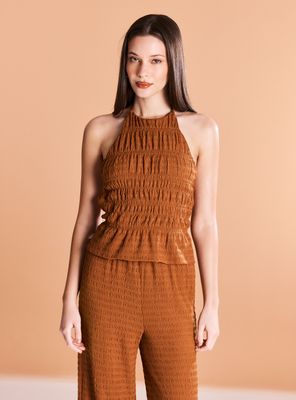 Imagen 1 del producto Polera Top Halter Texturizado