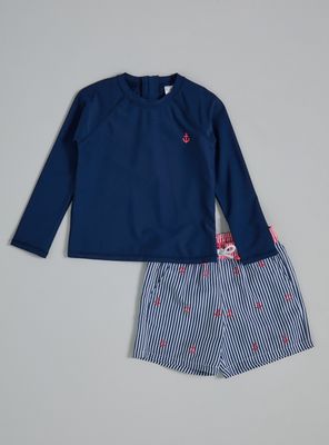 Traje de Baño 2 Piezas Manga Larga Niño