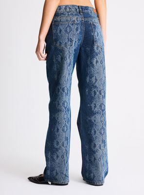 Imagen 2 del producto Jeans Straight Estampado Snake